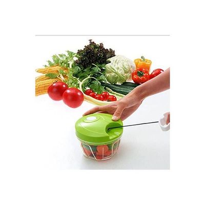 Dorliona Essential Kitchen Tools Onion Vegetable Chopper Multifunctional Hand Speedy Chopper Vegetable Fruits Chopped Shredders & Slicers Green-Clear