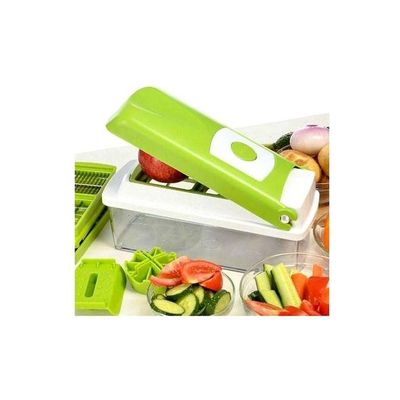 Stainless Steel Nicer Dicer Plus Grater Green 30x12x15centimeter