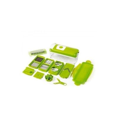 2-In-1 Chopper And Slicer Set Green