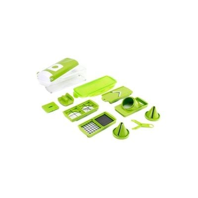 2-In-1 Chopper And Slicer Set Green