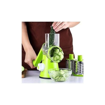 4-Piece Vegetable And Fruit Chopper Set Green 6x24.4x17.8centimeter