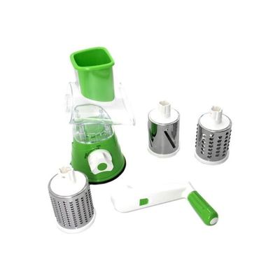 Drum Grater Set Green/White/Clear