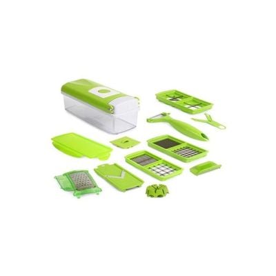 11-Piece Slicer Set Green/White 28x11x12.5cm