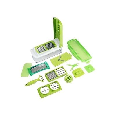 11-Piece Slicer Set Green/White 28x11x12.5cm