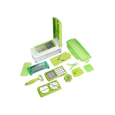 11-Piece Slicer Set Green/White 28x11x12.5cm