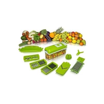 10-Piece Food Slicer Set Green/Clear/White