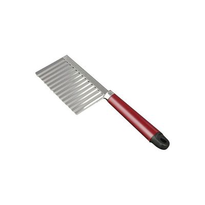 Stainless Steel Potato Waves Slicer Red/Silver 22x6centimeter