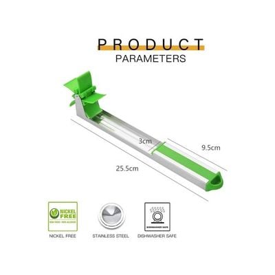 Watermelon Windmill Slicer Green/Silver 25.5centimeter