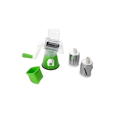 Tabletop Drum Grater Green and White 1centimeter