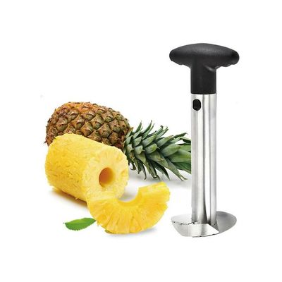 Pineapple Corer Slicer Silver/Black 3.5 x 3.7 x 7.5cm