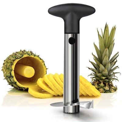 Pineapple Corer Slicer Silver/Black 3.5 x 3.7 x 7.5cm