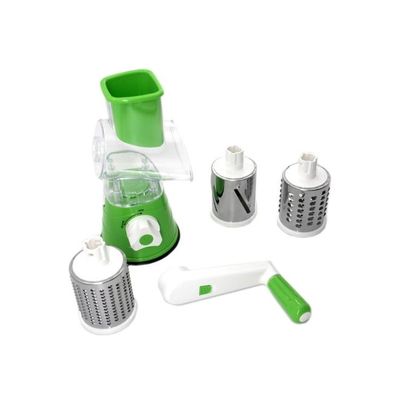 Tabletop Drum Grater White/Green/Silver Tabletop Drum Grater White/Green/Silver