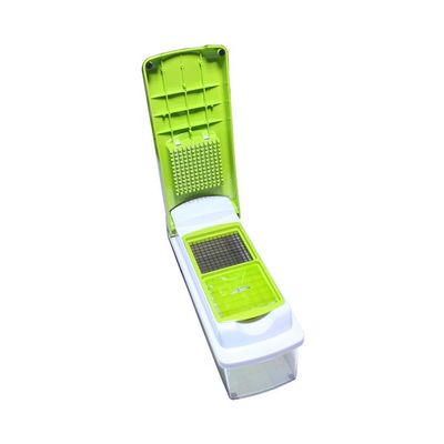 9-Piece Multi-Edged Vegetable Slicer Green/White