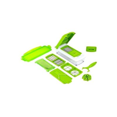 10-Piece Slicer And Dicer Set Green/White 10-Piece Slicer And Dicer Set Green/White