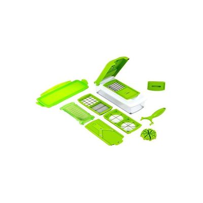 12-Piece Fruit And Vegetable Shredder Set Green/White