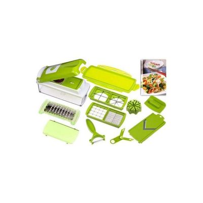 11-In-1 Vegetable And Fruit Slicer Green/White