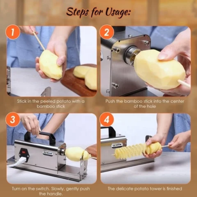 Twisted Potato Slicer Steel Standard Twisted Potato Slicer Steel Standard