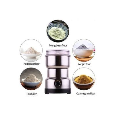 Stainless Coffee And Spices Grinder Silver