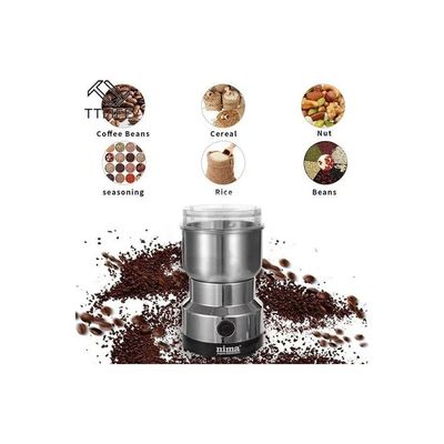 Stainless Coffee And Spices Grinder Silver