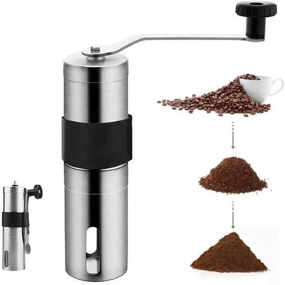 Stainless Steel Coffee Grinder Silver