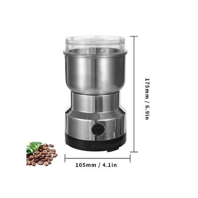 Stainless Steel Coffee Grinder Silver/Black 175 x 105millimeter