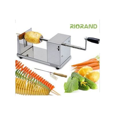 Twisted Potato Slicer Silver