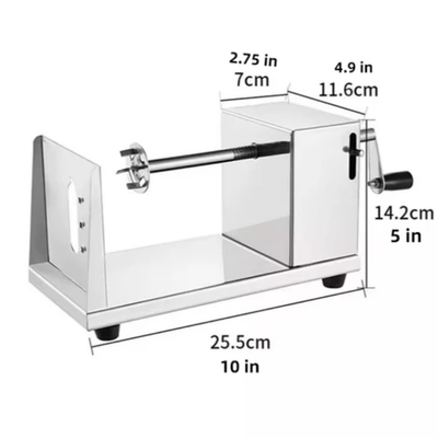 Twisted Potato Slicer Silver 29.21centimeter