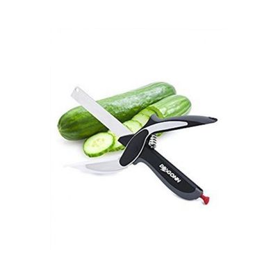 2-In-1 Clever Cutter Black/Silver