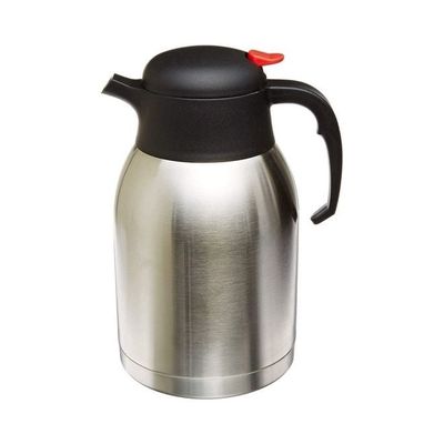 Double Walled Vacuum Insulated Coffee Thermos Silver/Black