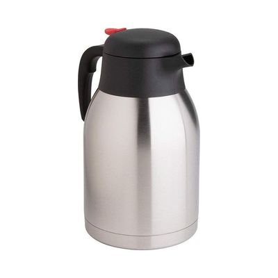 Double Walled Vacuum Insulated Coffee Thermos Silver/Black