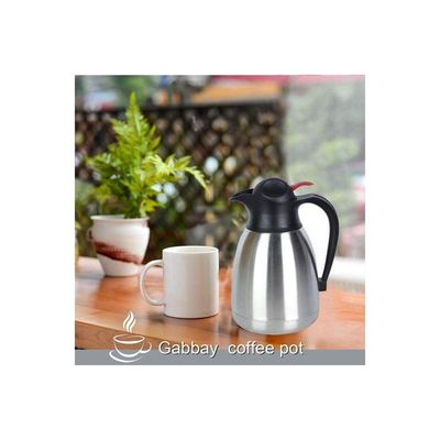 Stainless Steel Double Walled Vacuum Flask Silver/Black