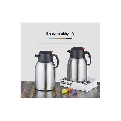 Thermal Coffee Jug With Lid Silver/Black