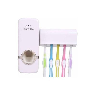 Touch Me Toothpaste Holder White 1.2centimeter