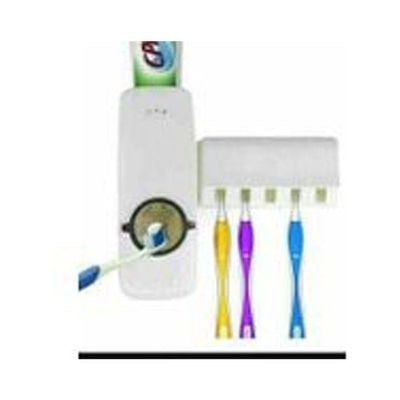 Toothpaste Dispenser & Brush Holder Multicolour 14*10*7cm