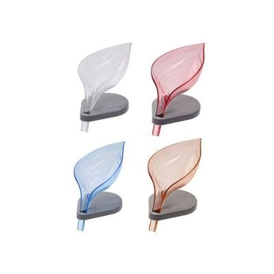 Leaf Shaped Soap Holder Multicolour 12cm