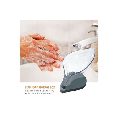 Leaf Soap Holder Transparent 12cm