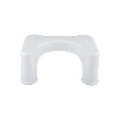 Bathroom Plastic Toilet Stool White 44.5x27x21cm