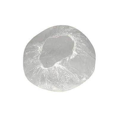 100-Piece Plastic Shower Cap Clear 20g