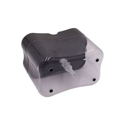 Compact Soap Dispenser Clear/Black 14x11cm