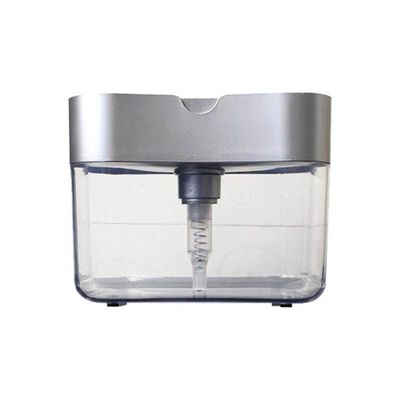 Soap Dispenser Pump And Sponge Holder Silver Soap Dispenser Pump And Sponge Holder Silver