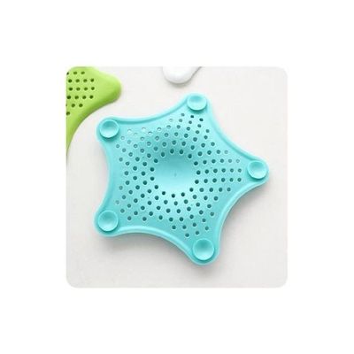 Plastic Starfish Shaped Sink Filter Drain Stopper Blue