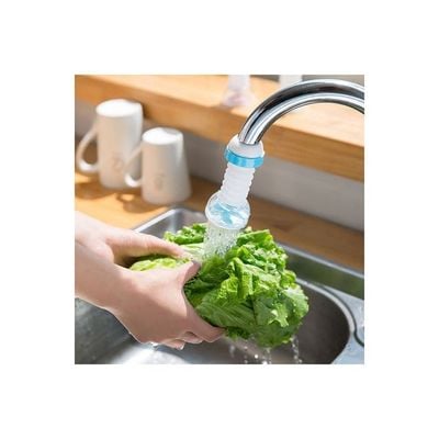 Retractable Tap Head Water Faucet Extender Splash-proof Kitchen Tap Filter 360-degree Adjustable Filtration Blue 13.5 x 9.5 x 5.5cm