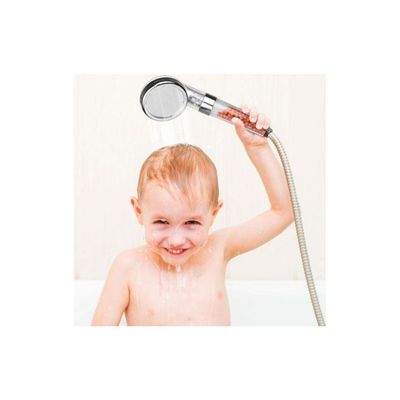 4-In-1 Shower Head Filter Silver/Brown L
