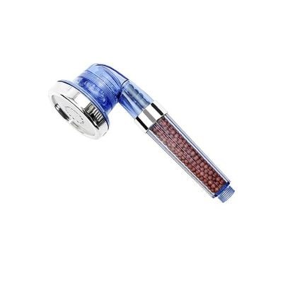 High Turbo Pressure Shower Head Filter Silver/Blue 23 x 6centimeter