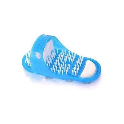 Easy Feet Foot Cleaner Easyfeet Foot Scrubber Brush Massager Clean Bathroom Shower Clean Blue Slippers Spa Blue