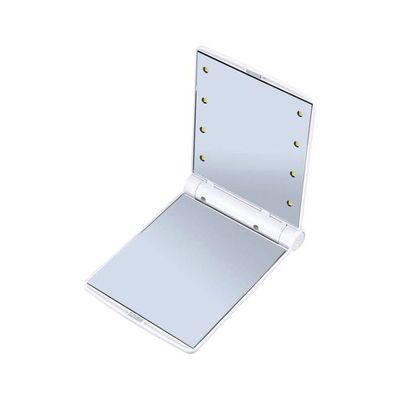 LED Folding Makeup Mirror White 110x11x85millimeter