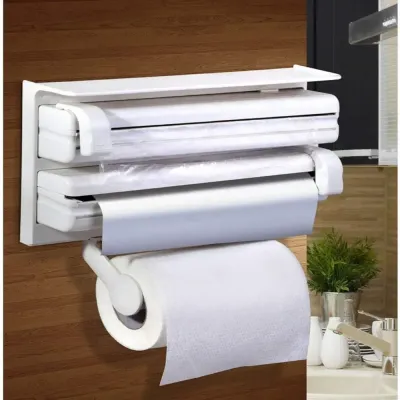 Kitchen Triple Paper Dispenser White 28x48centimeter