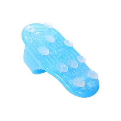 Exfoliating Bathroom Massage Slippers Blue 28x10x14centimeter