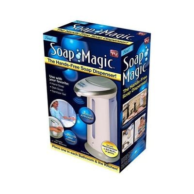 Hands Free Soap Dispenser White/Blue