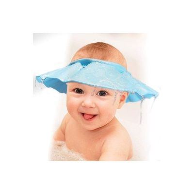 3-Piece Baby Safe Shampoo Shower Bath Cap Multicolor 55 x 40 x 0.3centimeter